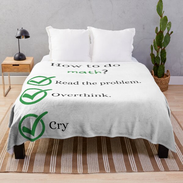 Item preview, How To Do Math Funny Quote designed and sold by LunaticArtWork.