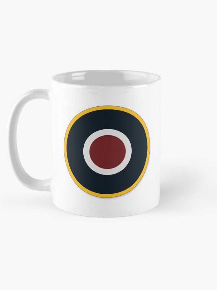 Thumbnail 5 von 6, Kaffeebecher, Spitfire-Rundschild designt und verkauft von Toneless-Design.