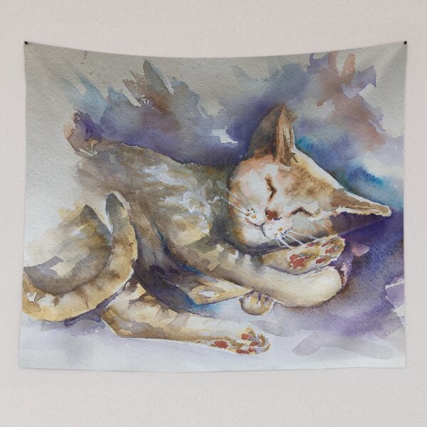 Item preview, The sleeping kitty designed and sold by Mikhail Zhirnov.