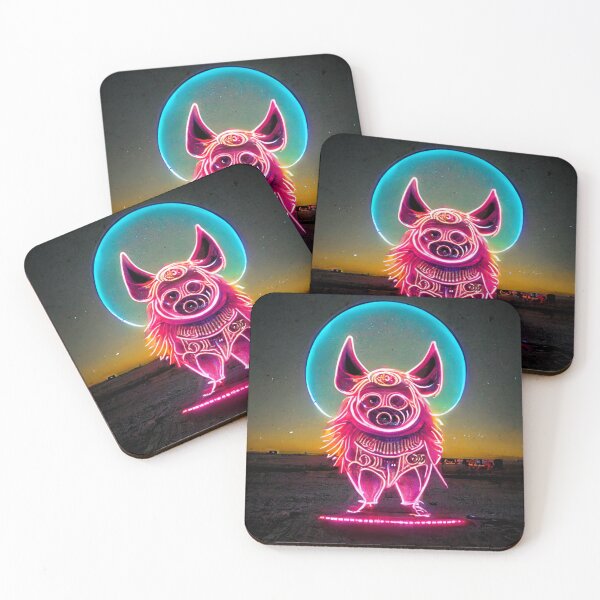 Item preview, Neon Pig designed and sold by DarkAgeArt.