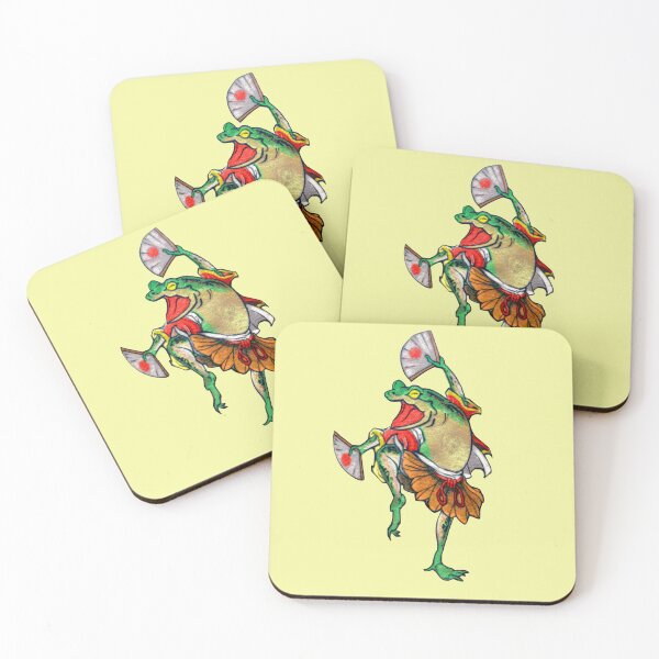 Item preview, Frog Dancing With Two Fans designed and sold by VictorIos.