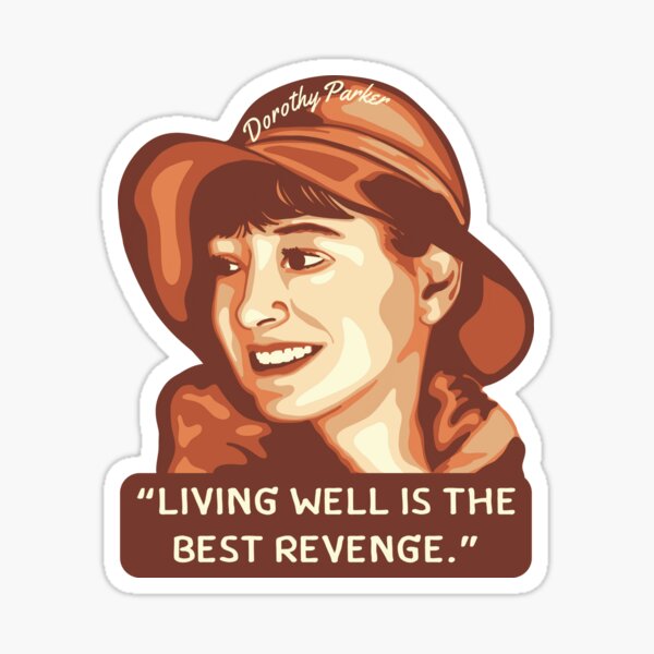 Aperçu de l'œuvre Portrait et citation de Dorothy Parker créée et vendue par Unhinged Heather.