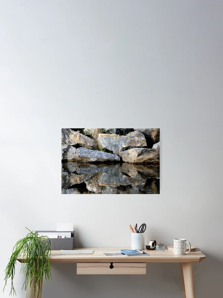 Thumbnail 2 of 3, Poster, Mirror Rocks designed and sold by Faith Barker Photography.