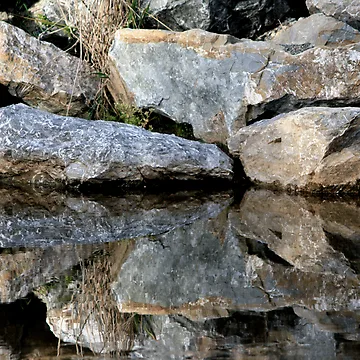 Artwork thumbnail, Mirror Rocks by Faith Barker Photography