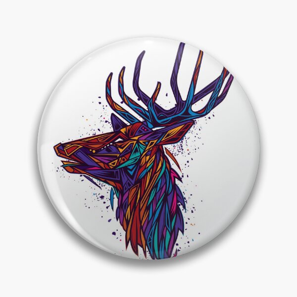 Item preview, The Buck Colorful Deer designed and sold by Urimagery.