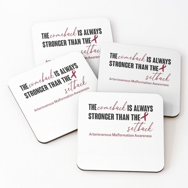Item preview, Arteriovenous Malformation Awareness - The Comeback is Always Stronger Than The Setback designed and sold by Robbsyn.