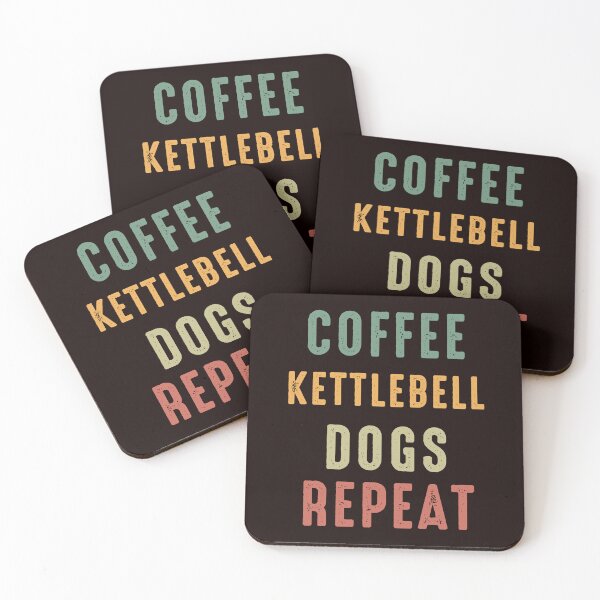 Item preview, Coffee Kettlebell Dogs Repeat, Funny Weight lifting, Glass Blower, Kettlebell Quote, weight lifting designed and sold by Aerial Addicts.