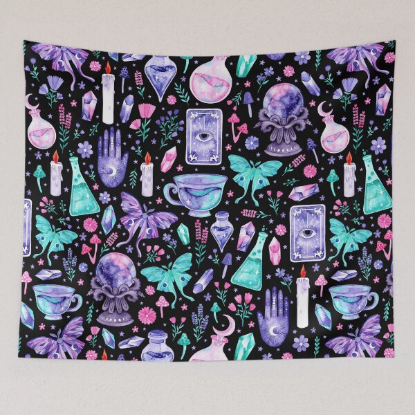 Aperçu de l'œuvre Divination et Potions - Eclectic Witch Black créée et vendue par KConfetti.