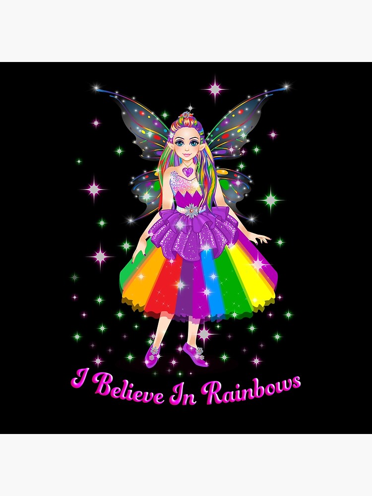 Thumbnail 4 of 4, Pillow, Arcenciel The Rainbow Fairy™ designed and sold by TeelieTurner.
