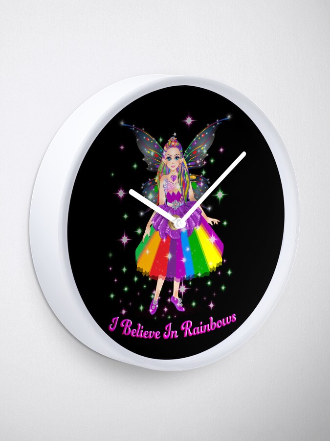 Thumbnail 1 of 4, Clock, Arcenciel The Rainbow Fairy™ designed and sold by TeelieTurner.