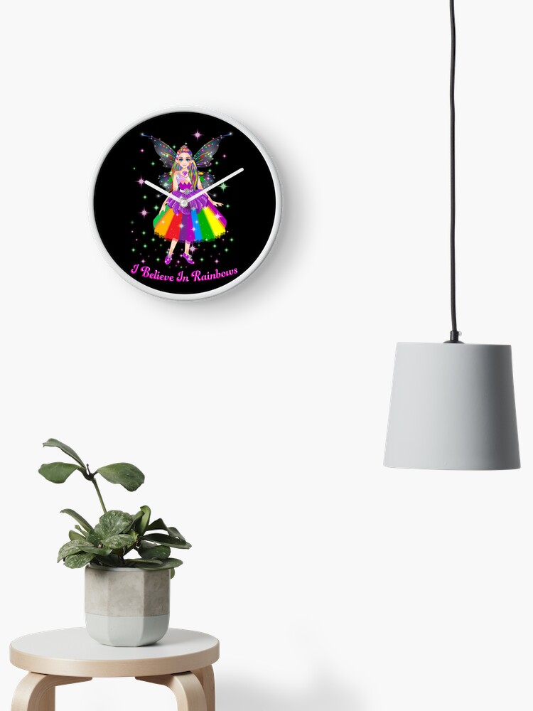 Thumbnail 2 of 4, Clock, Arcenciel The Rainbow Fairy™ designed and sold by TeelieTurner.