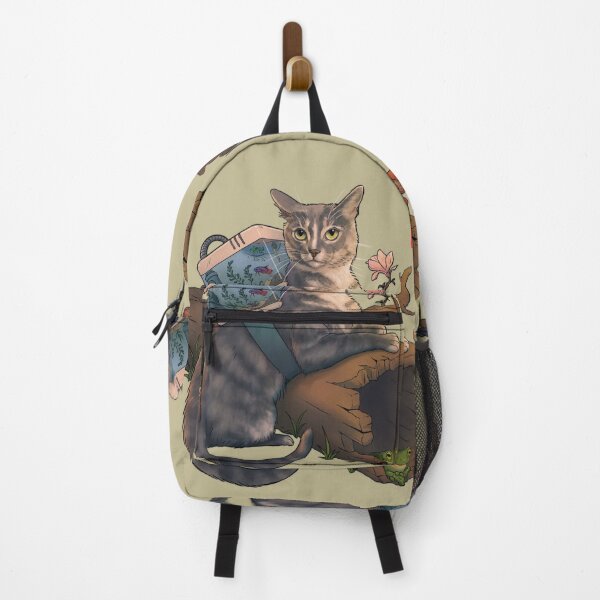 Item preview, Cat and Betta Fish Nature Adventure designed and sold by DingHuArt.