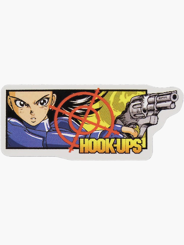 Hook-Ups HookUps Skateboard Sticker for Sale by am61811