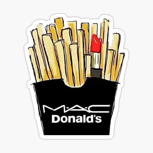 MAC Donalds Pegatina