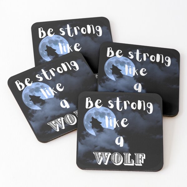 Item preview, Be strong like a wolf designed and sold by KVDcreations.