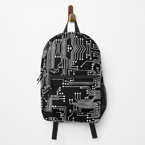 Item preview, Symmetrical Circuit Board Pattern (Black and White) designed and sold by BeJolley.