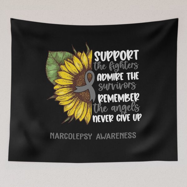 Item preview, Narcolepsy Awareness - Support the Fighters Admire the Survivors Remember the Angels Never Give Up designed and sold by whlrcheryl.