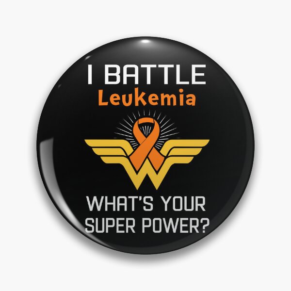 Item preview, I Battle Leukemia What's Your Super Power Support Leukemia Warrior Gifts  designed and sold by Sabfit.