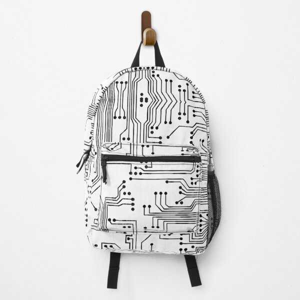 Item preview, Symmetrical Circuit Board Pattern (White and Black) designed and sold by BeJolley.