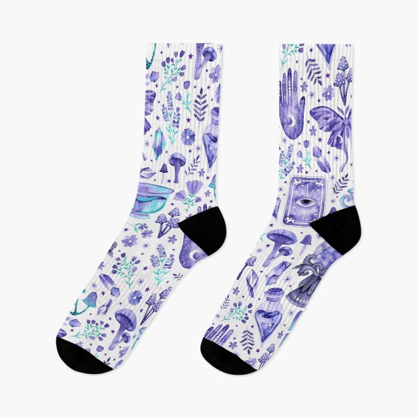 Item preview, Purple Eclectic Witch on White designed and sold by KConfetti.