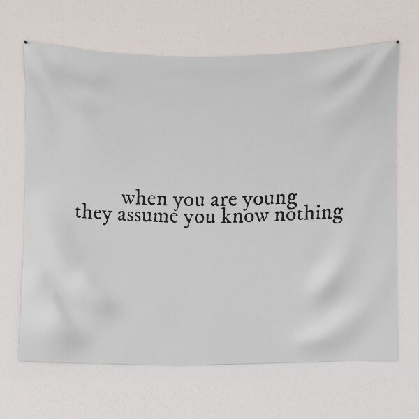 Item preview, when you are young they assume you know nothing cardigan Lyrics Taylor Swift designed and sold by BoldNFresh.