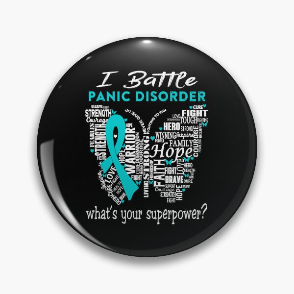 Item preview, Panic Disorder Warrior - I Battle Panic Disorder What is your Superpower? designed and sold by KirstybShop.