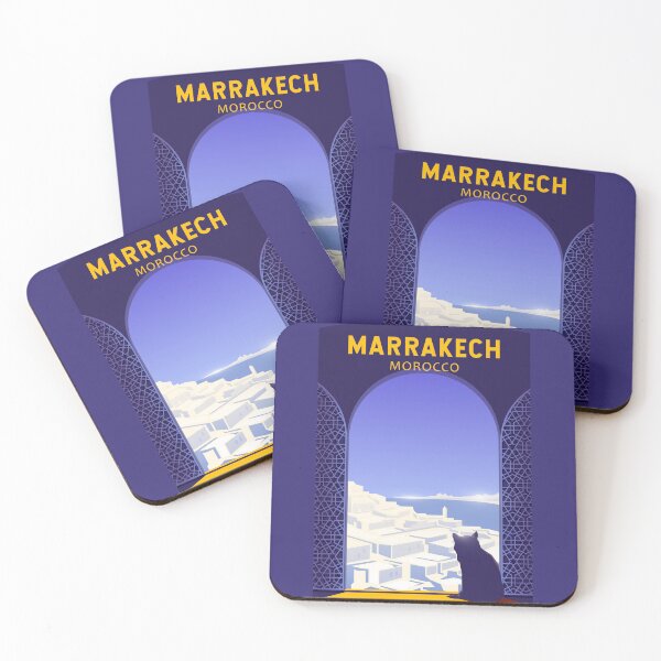 Item preview, Marrakech Morocco Retro designed and sold by KrisSidDesigns.