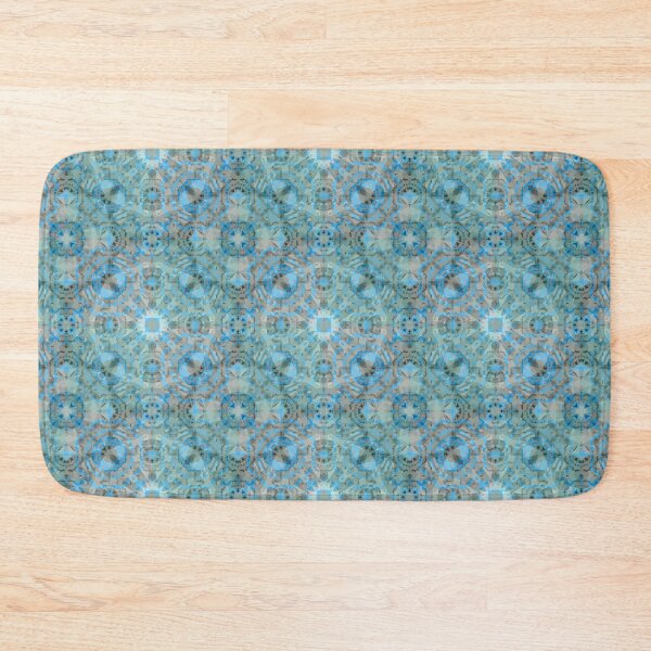 Item preview, Muted and Soft Blue Green Grey Geometric Pattern designed and sold by PatternPerfect.