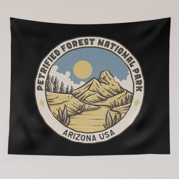 Item preview, Petrified Forest National Park Vintage Mountain Path designed and sold by JordanHolmes.