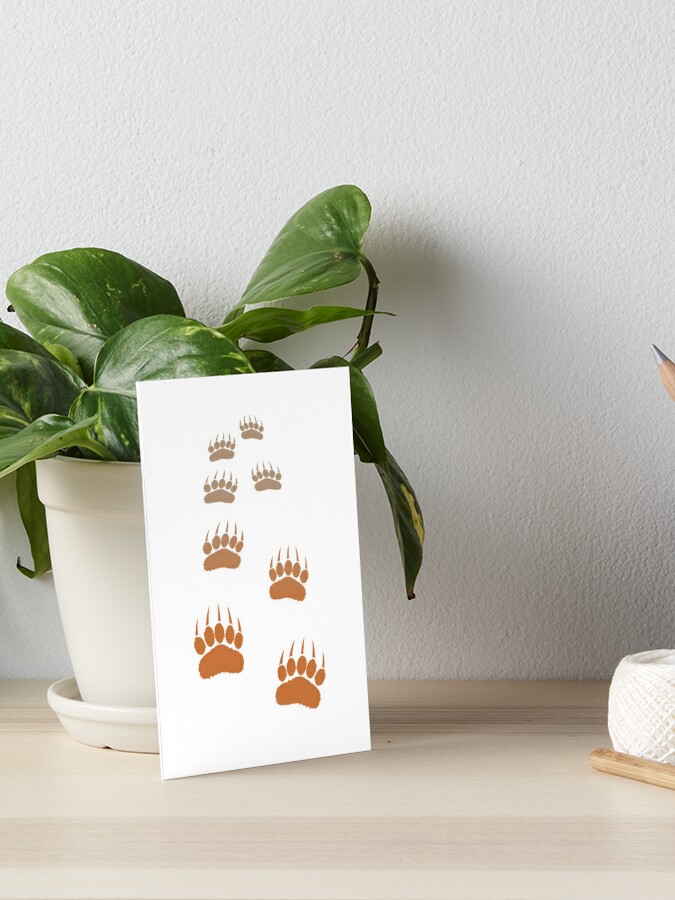 Bear Tracks, Paw Prints Stamp, Polar Bear Stamp, Brown Bear Footprints  Stamp, Animal Tracks, Teacher Stamps