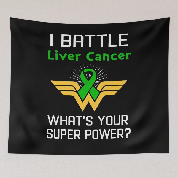 Item preview, I Battle Liver Cancer What's Your Super Power Support Liver Cancer Warrior Gifts  designed and sold by Sabfit.