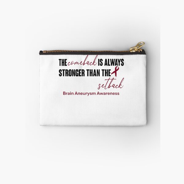 Item preview, Brain Aneurysm Awareness - The Comeback is Always Stronger Than The Setback designed and sold by Robbsyn.