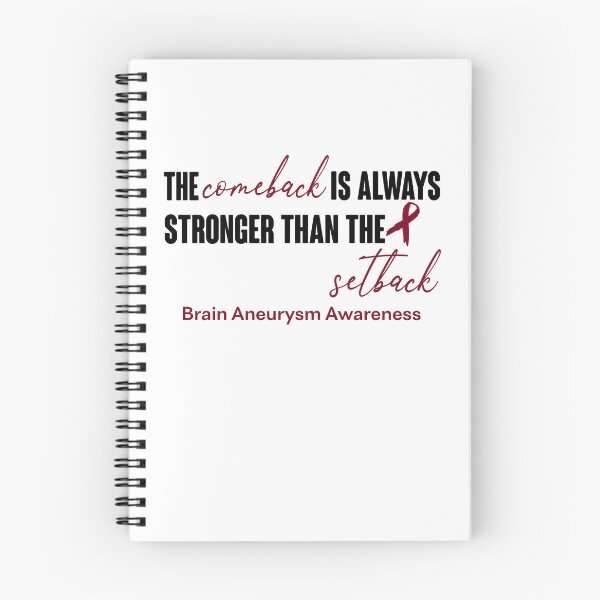 Item preview, Brain Aneurysm Awareness - The Comeback is Always Stronger Than The Setback designed and sold by Robbsyn.