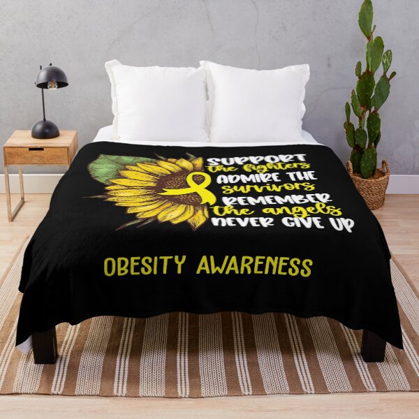 Item preview, Obesity Awareness - Support the Fighters Admire the Survivors Remember the Angels Never Give Up designed and sold by whlrcheryl.