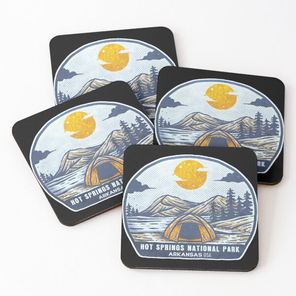 Item preview, Hot Springs National Park Vintage Sunset Camp designed and sold by JordanHolmes.