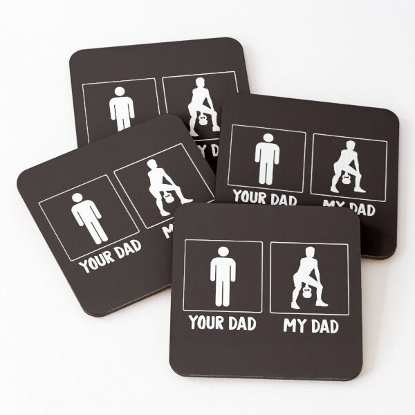 Item preview, My Kettlebell Dad, Funny Weight lifting, Glass Blower, Kettlebell Quote, weight lifting designed and sold by Aerial Addicts.