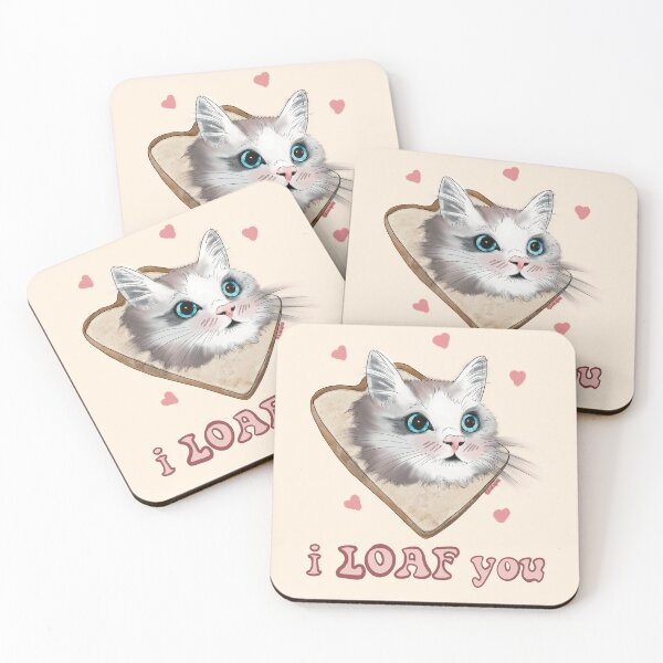 Item preview, I LOAF you! cat <3 designed and sold by LesLapins.