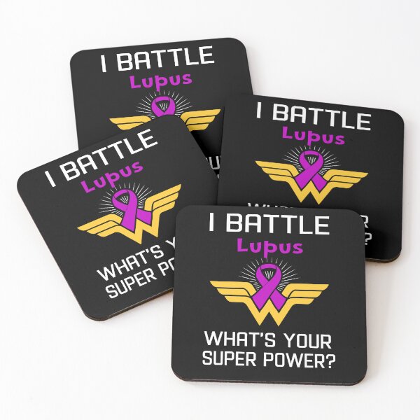 Item preview, I Battle Lupus What's Your Super Power Support Lupus Warrior Gifts  designed and sold by Sabfit.