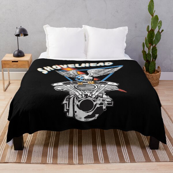 Item preview, Vintage HD Motorcycle VTwin ShovelHead Engine Drawing Retro designed and sold by TheDirtyGringo.
