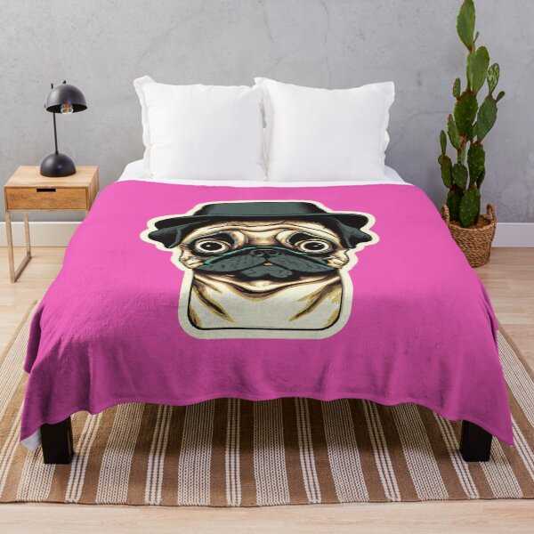 Item preview, Mops mit Hut Dog Lover Retro designed and sold by betternotes.