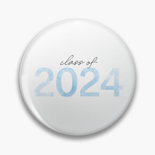 Item preview, Class of 2024 blue watercolor designed and sold by laurenlabadini.