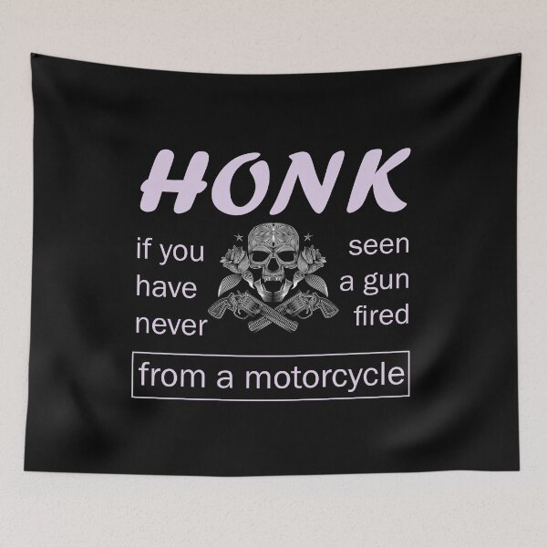 Item preview, honk if you have never seen a gun fired from a motorcycle designed and sold by LilaDiams.