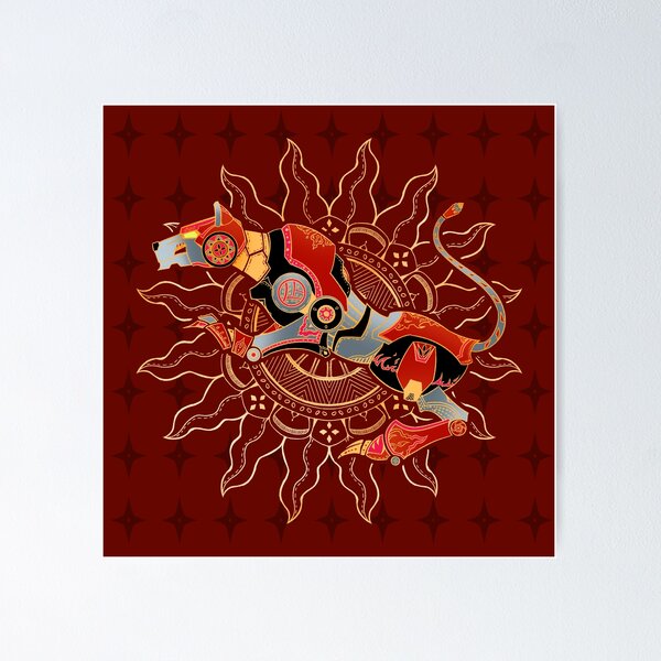 Item preview, Red Lion Batik designed and sold by bloomejasmine.