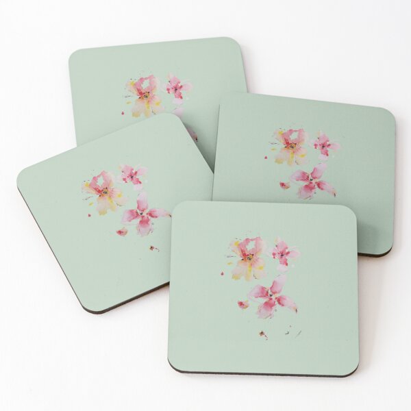 Item preview, Moon flowers, celadon green designed and sold by Ojtstudio.