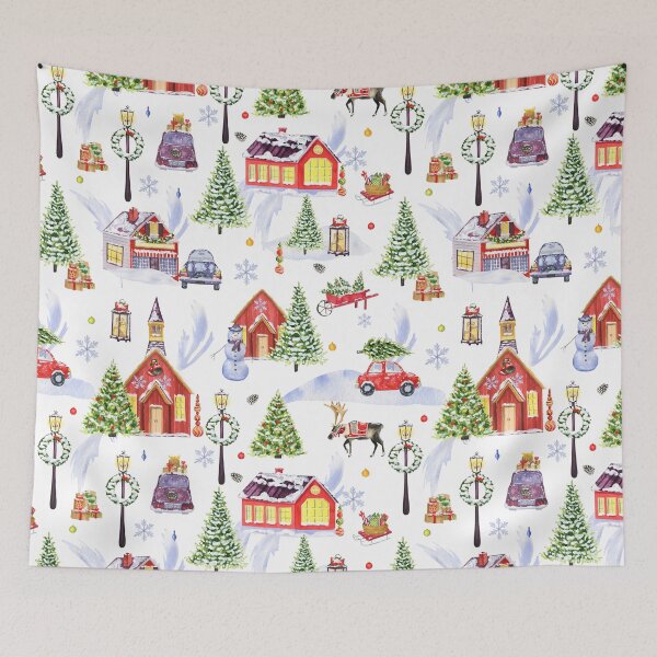 Item preview, Vintage Christmas Village and Church designed and sold by silviaol.