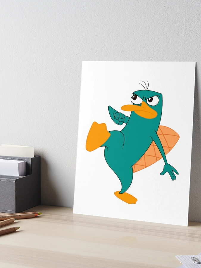 Perry El Ornitorrinco Art Board Print for Sale by ohmytv