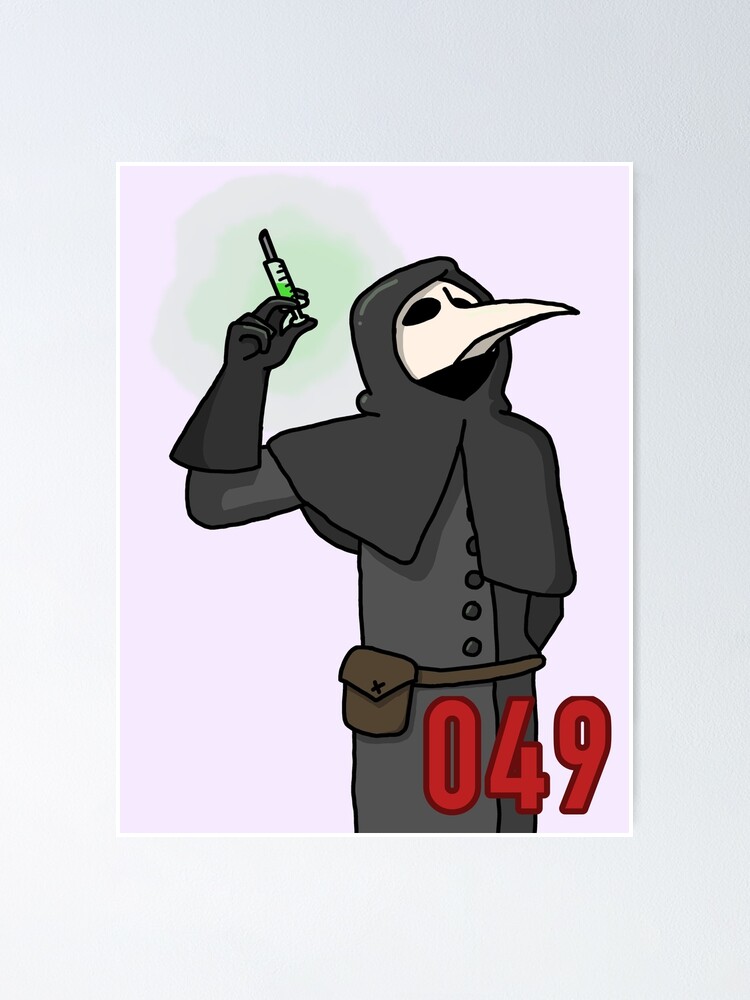 Plague Doctor SCP 049 Fanart Print Poster