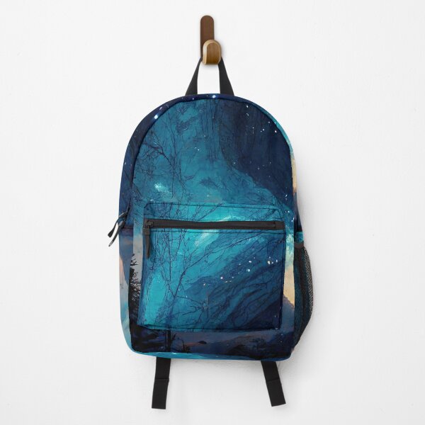 Item preview, Space Portal Atop the Mountains Abstract AI Generated Art designed and sold by MeAI-Art.