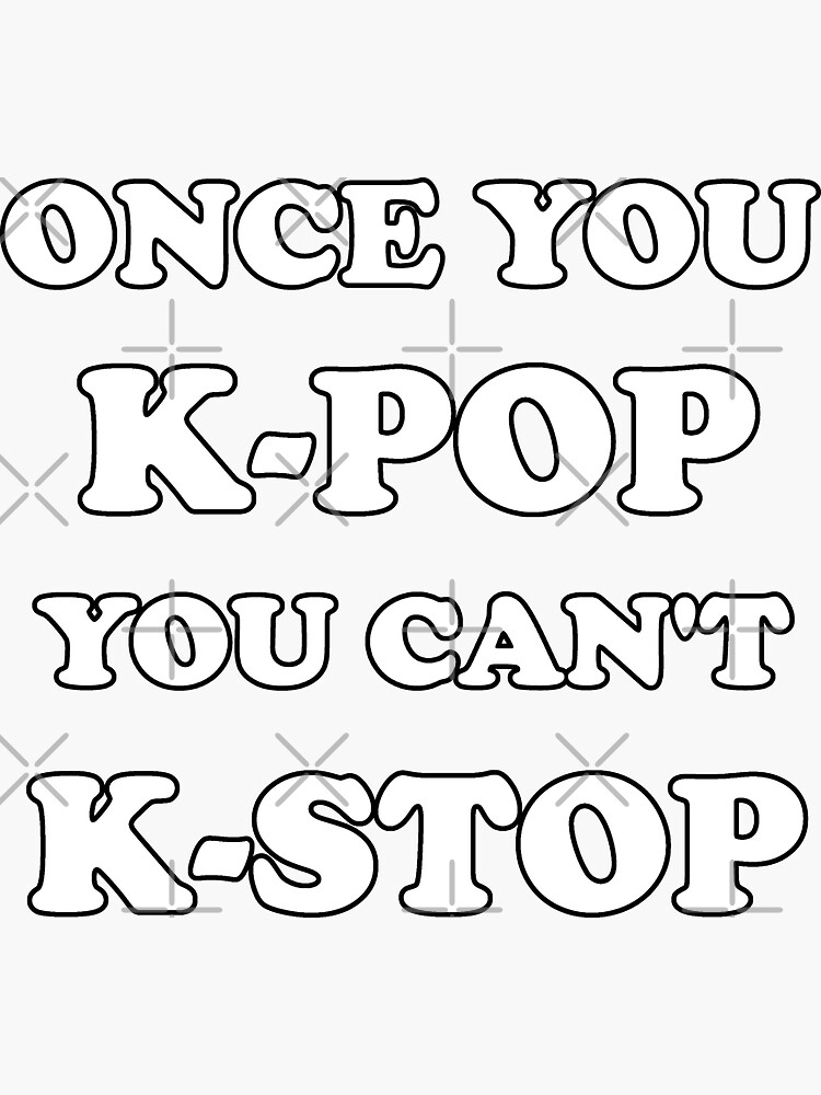 "Korean K-pop Snap Finger Heart Hand I Love You Kpop Music" Sticker for
