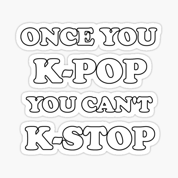 "Korean Kpop Snap Finger Heart Hand I Love You Kpop Music" Sticker for